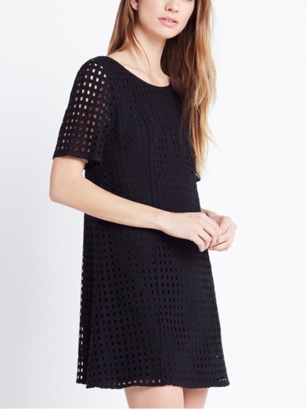 BCBGeneration BCBG Black Shift Dress Short Classic Relaxed Fit Minimalist Small